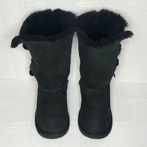 UGG Australia bailey button black boots +freebie